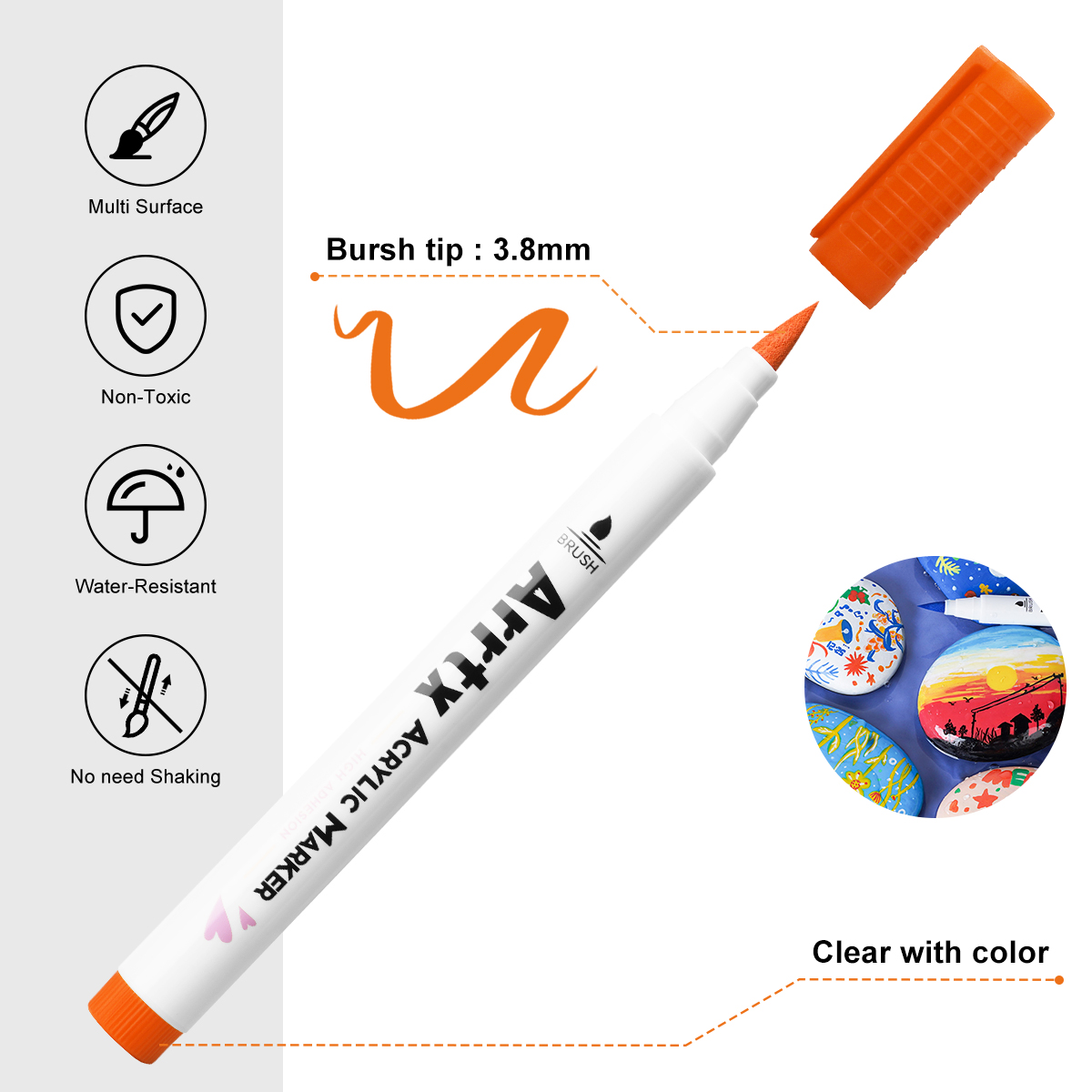Arrtx 30 kolorów marker akrylo – Correction Pen Fine recenzja i cena