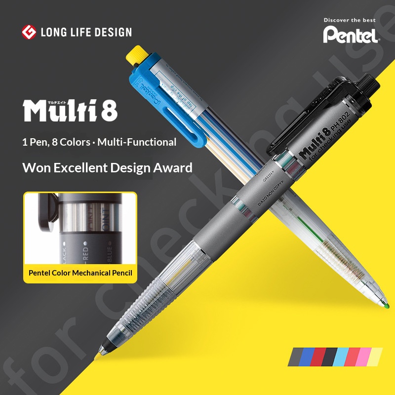 Pentel Multi 8 Wielofunkcyjny  – Staedtler Pencil Lumocolor recenzja i cena